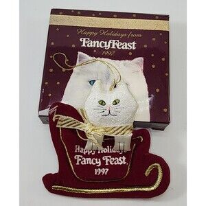 FANCY FEAST CHRISTMAS ORNAMENT With Box 1997